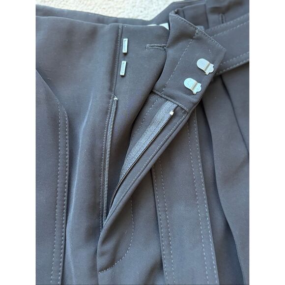 NWT VINCE Wide Leg beltedTrouser in black, Sz 12 $385 E1 - Picture 6 of 9